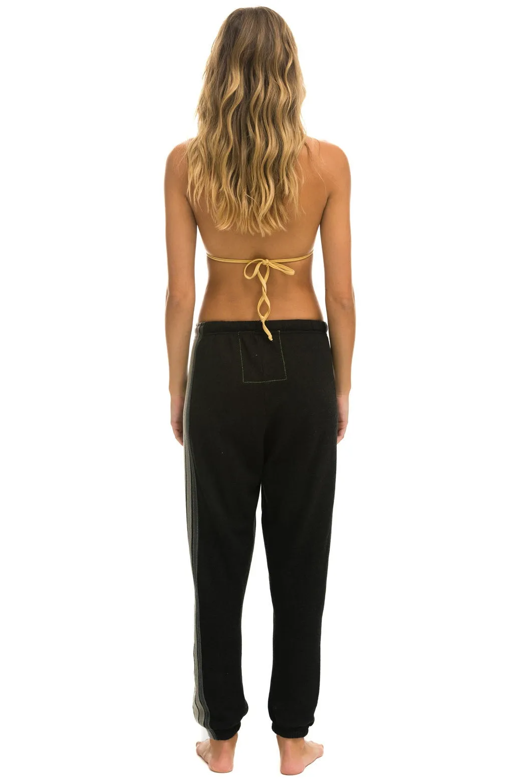 5 STRIPE SWEATPANTS - BLACK // GREY 2 sold by Aviator Nation product image thumbnail 4