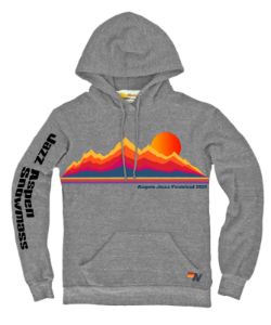 JAZZ ASPEN SNOWMASS 2021 PULLOVER HOODIE - HEATHER GREY sold by Aviator Nation