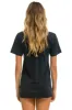 RIDE LOGO WHITE TEE - CHARCOAL sold by Aviator Nation