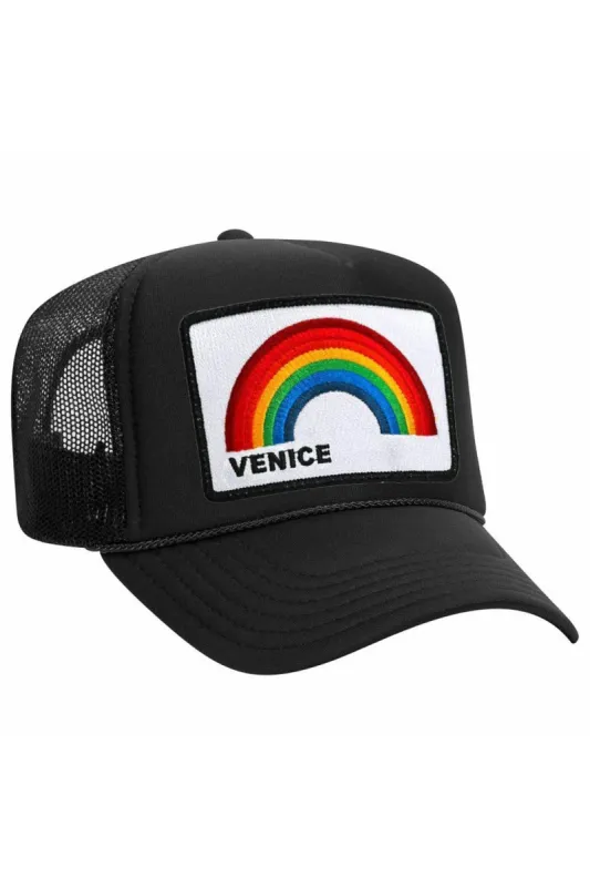 VENICE RAINBOW TRUCKER HAT sold by Aviator Nation