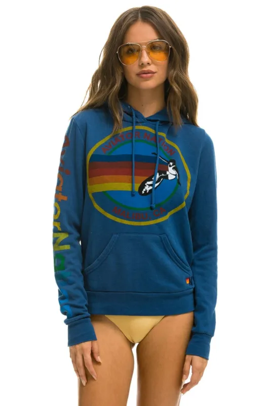 AVIATOR NATION MALIBU PULLOVER HOODIE - ROYAL sold by Aviator Nation