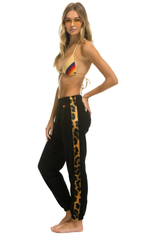 CHEETAH STRIPE SWEATPANTS - BLACK // CHEETAH made by Aviator Nation