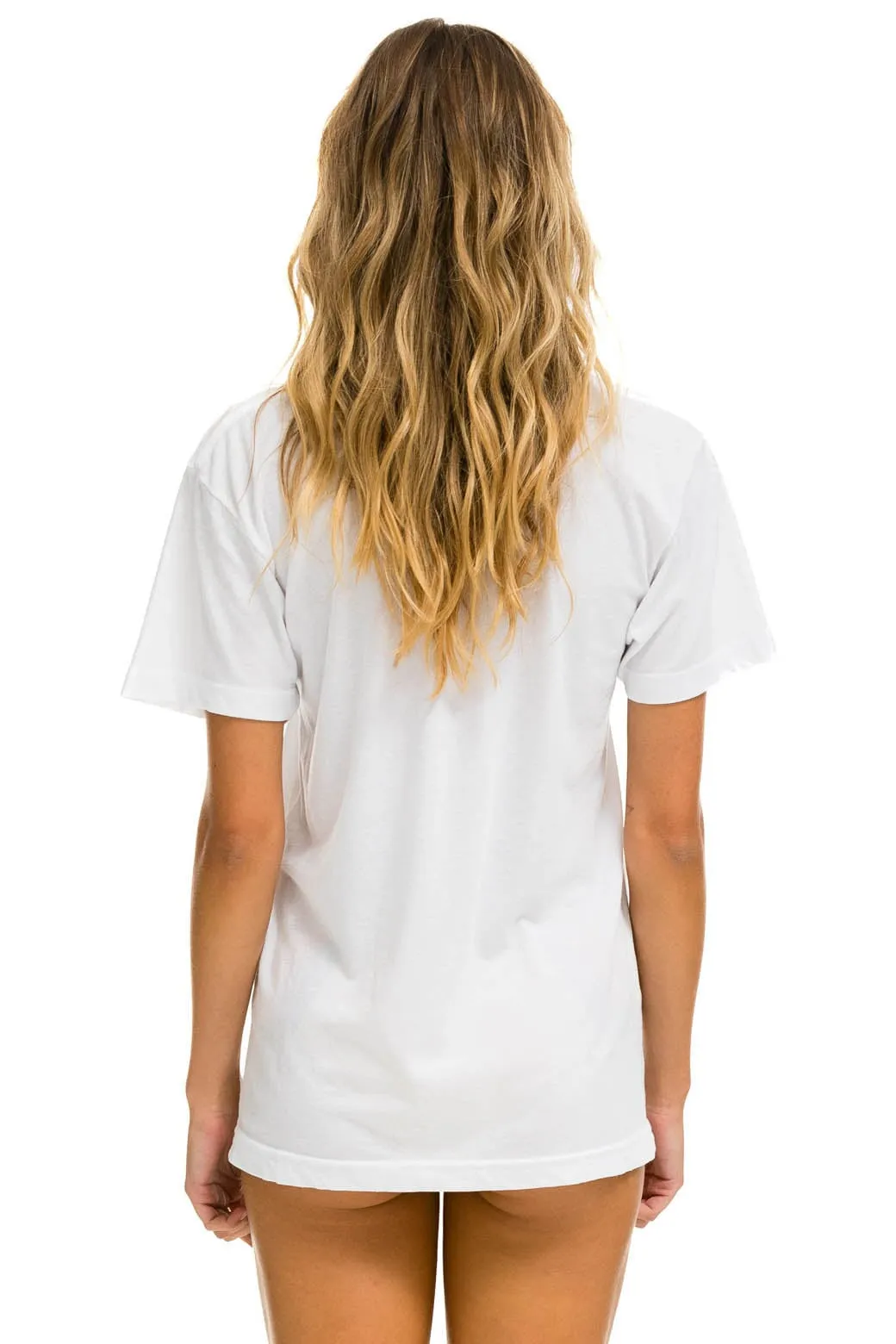 SMILEY 2 CREW TEE - WHITE sold by Aviator Nation product image thumbnail 5