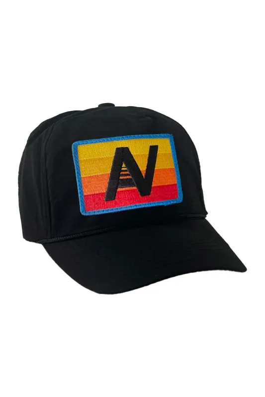 LOGO RAINBOW - VINTAGE NYLON TRUCKER HAT sold by Aviator Nation