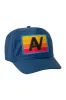LOGO RAINBOW - VINTAGE NYLON TRUCKER HAT sold by Aviator Nation