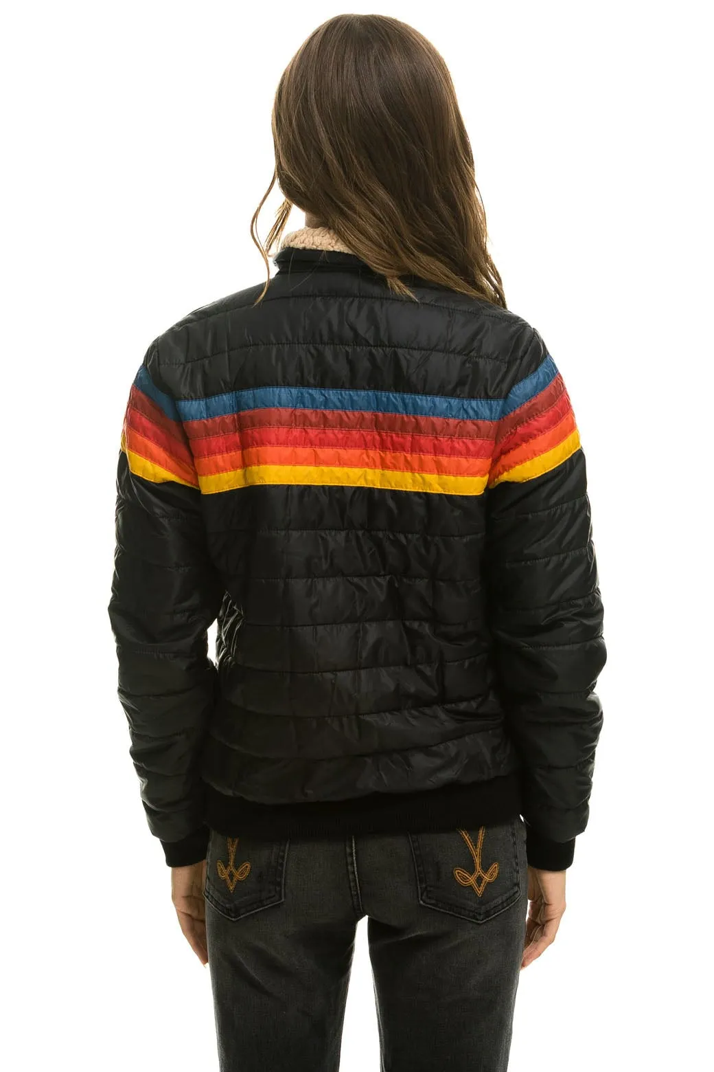 5 STRIPE JACKET - BLACK sold by Aviator Nation product image thumbnail 3