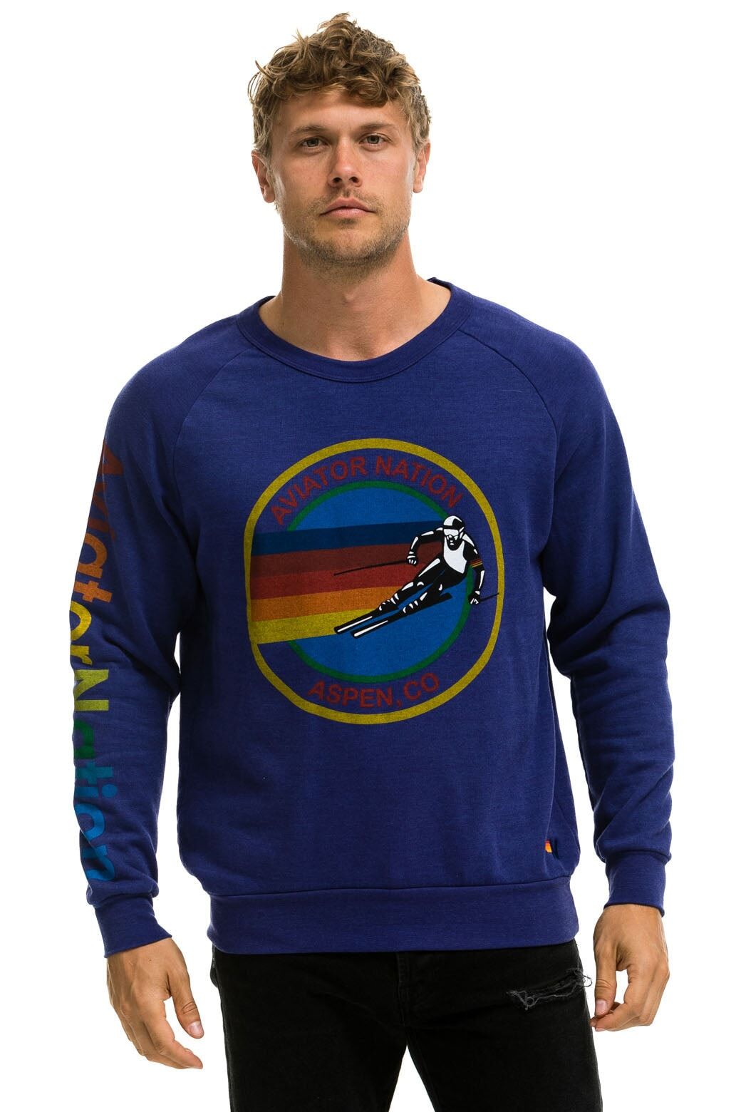 AVIATOR NATION ASPEN SWEATSHIRT - PURPLE sold by Aviator Nation product image thumbnail 2