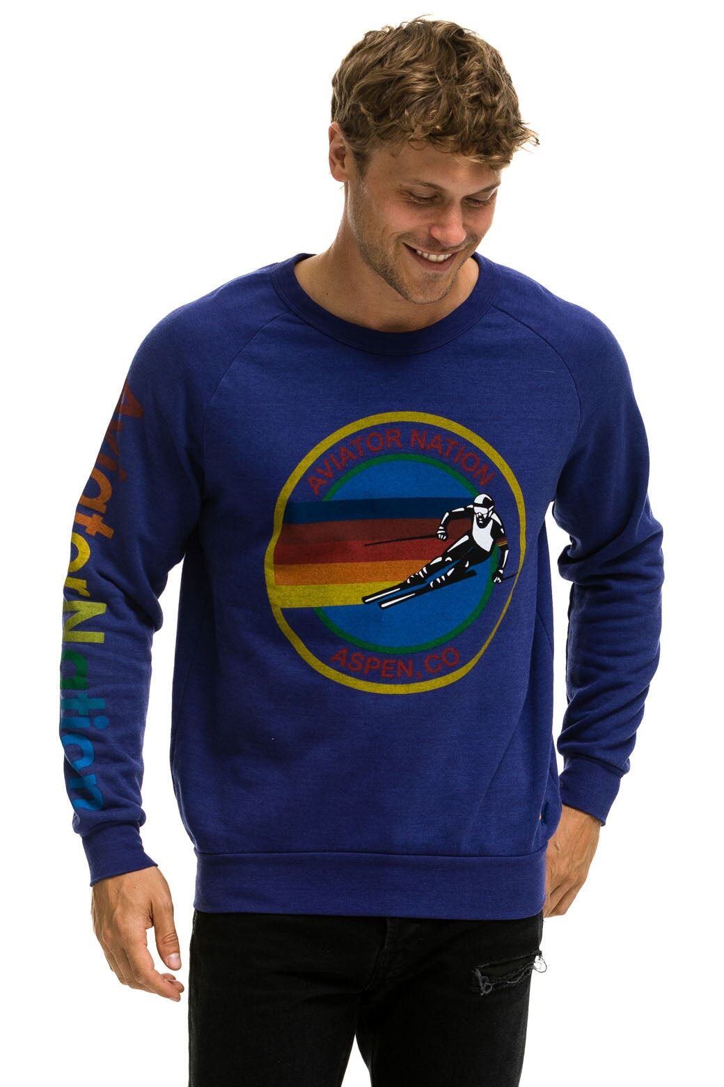 AVIATOR NATION ASPEN SWEATSHIRT - PURPLE sold by Aviator Nation product image thumbnail 3
