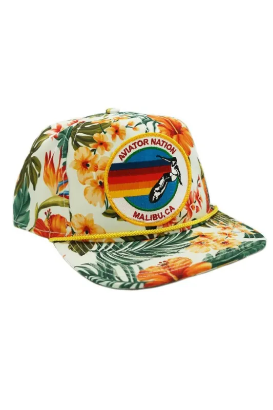 SIGNATURE MALIBU VINTAGE SAFARI TWILL LOW-RISE TRUCKER sold by Aviator Nation