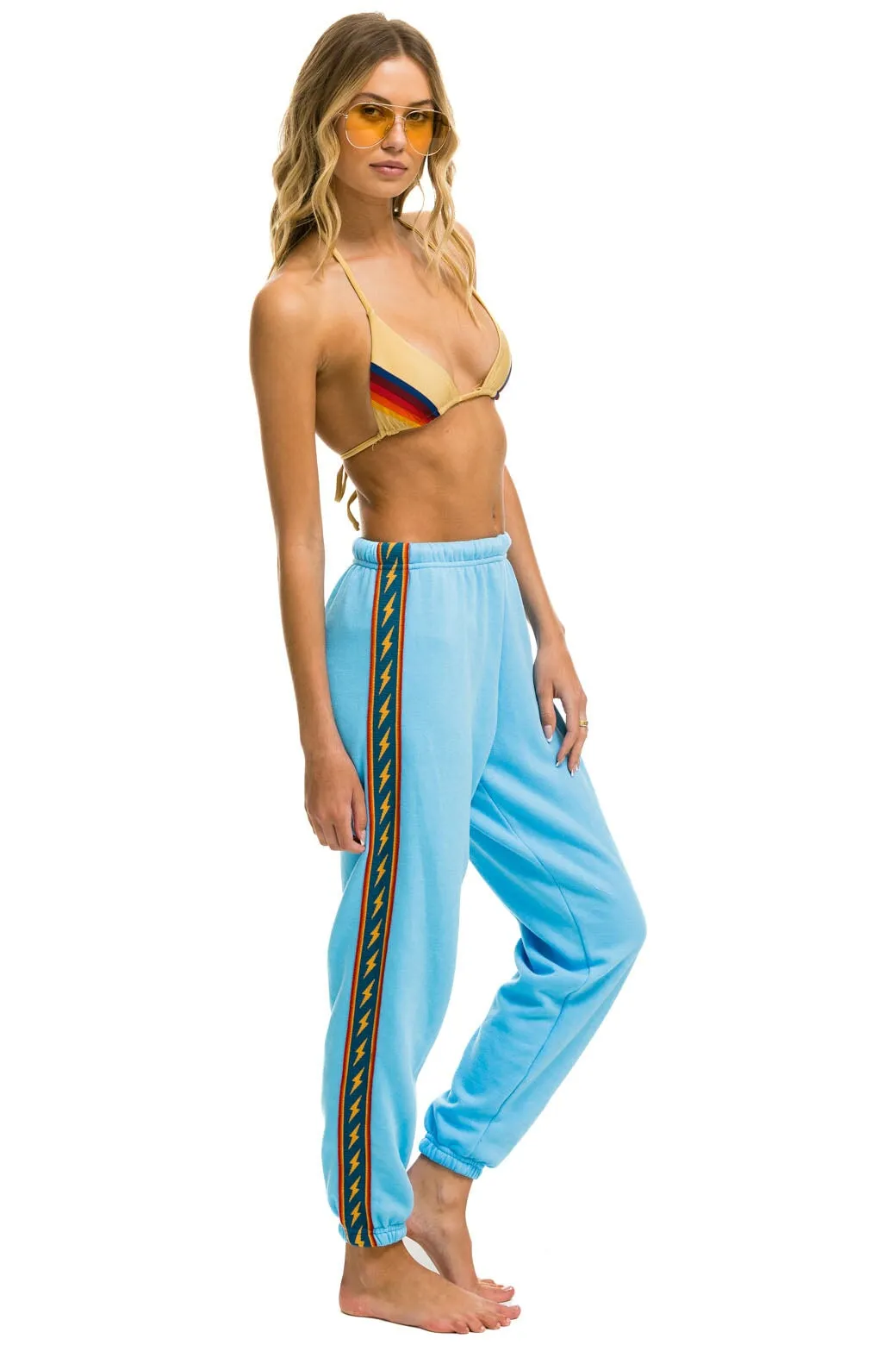 BOLT STRIPE SWEATPANTS - SKY sold by Aviator Nation product image thumbnail 3