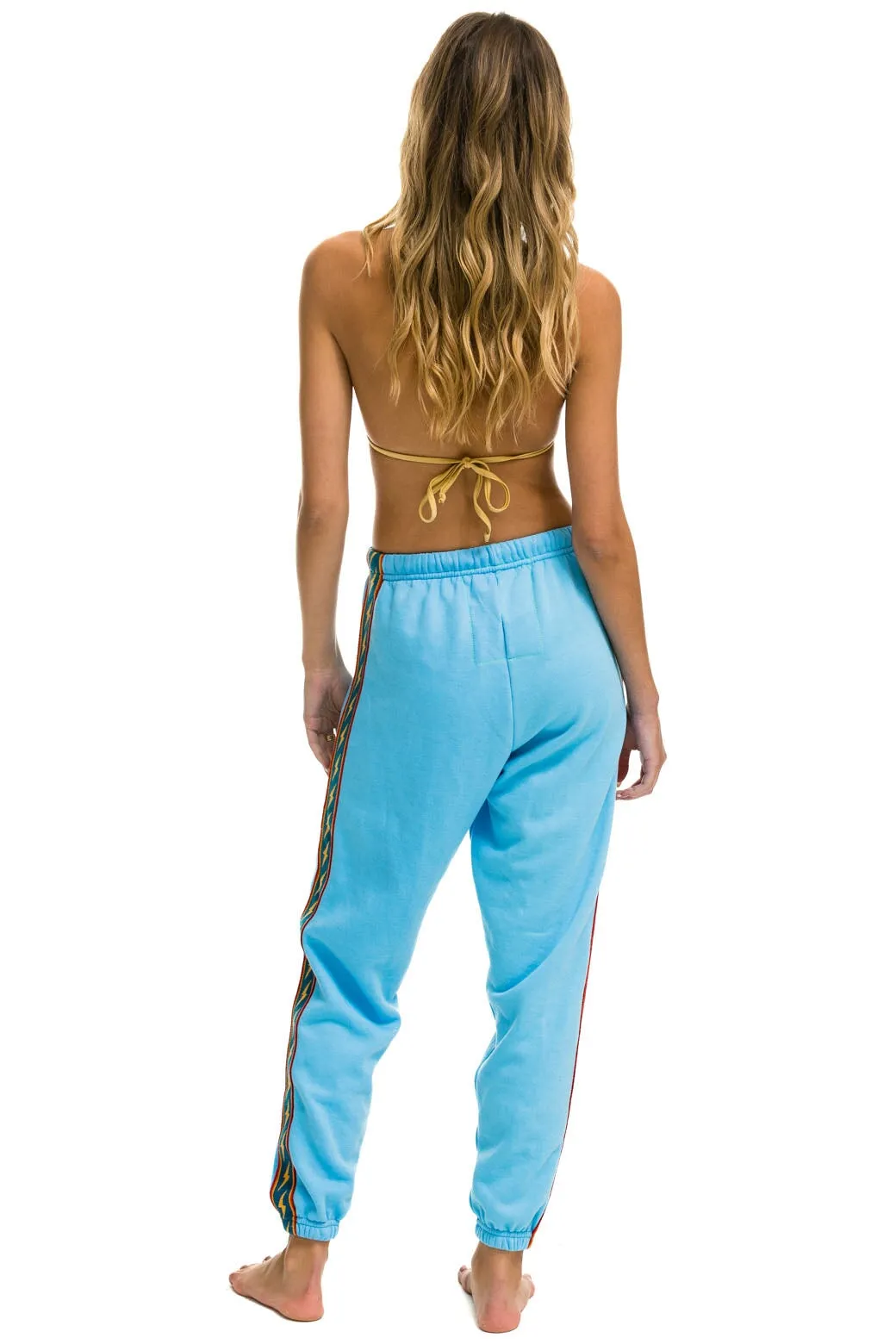 BOLT STRIPE SWEATPANTS - SKY sold by Aviator Nation product image thumbnail 4