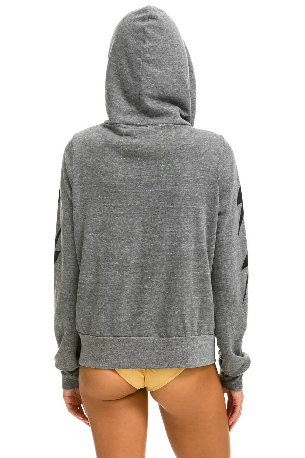 BOLT 4 ZIP HOODIE - HEATHER GREY sold by Aviator Nation product image thumbnail 2