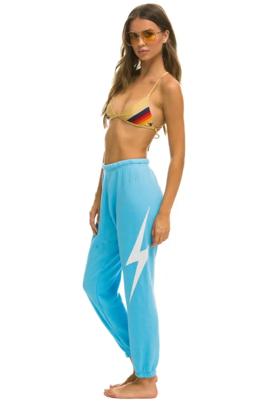 BOLT STITCH SWEATPANTS - SKY // WHITE sold by Aviator Nation