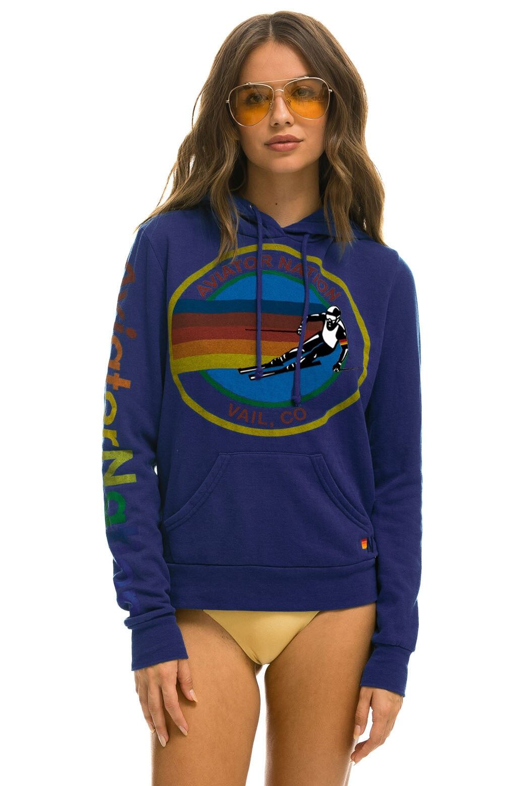 AVIATOR NATION VAIL PULLOVER HOODIE - PURPLE sold by Aviator Nation