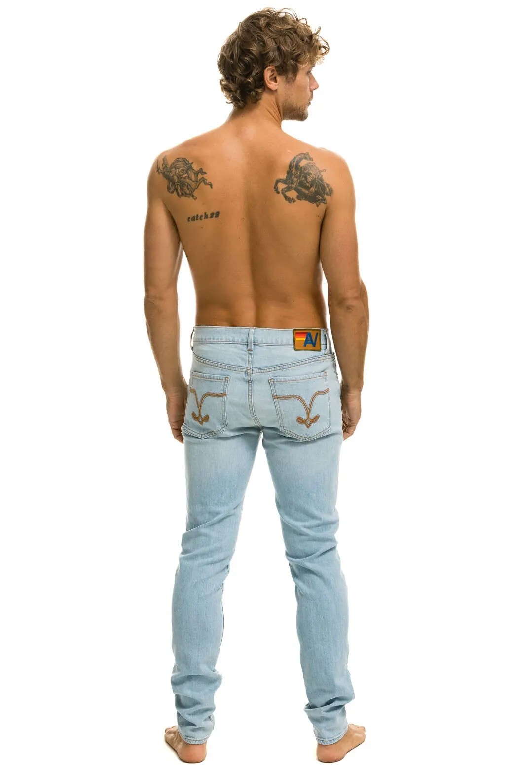 MEN'S SLIM FIT SURFER DENIM JEAN - SUPER LIGHT sold by Aviator Nation product image thumbnail 3