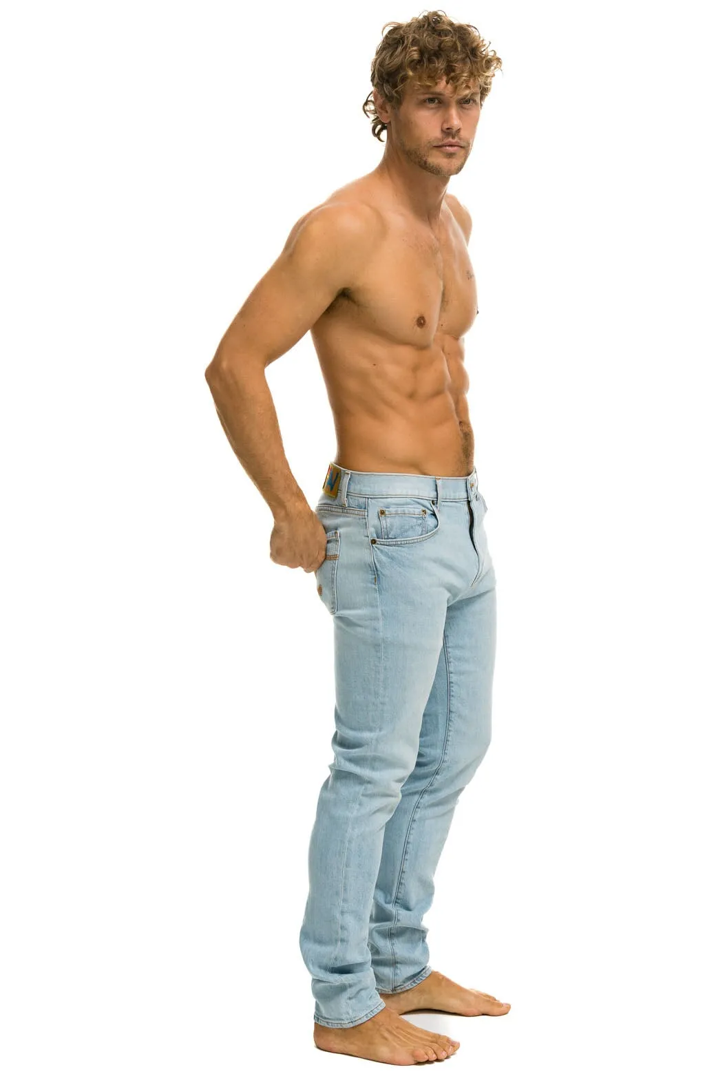 MEN'S SLIM FIT SURFER DENIM JEAN - SUPER LIGHT sold by Aviator Nation product image thumbnail 4
