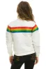 6 STRIPE JACKET -  GLOSSY WHITE sold by Aviator Nation