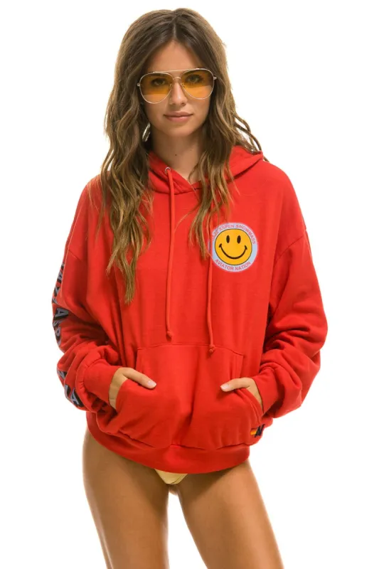 JAZZ ASPEN SNOWMASS 2022 RELAXED PULLOVER HOODIE - RED made by Aviator Nation