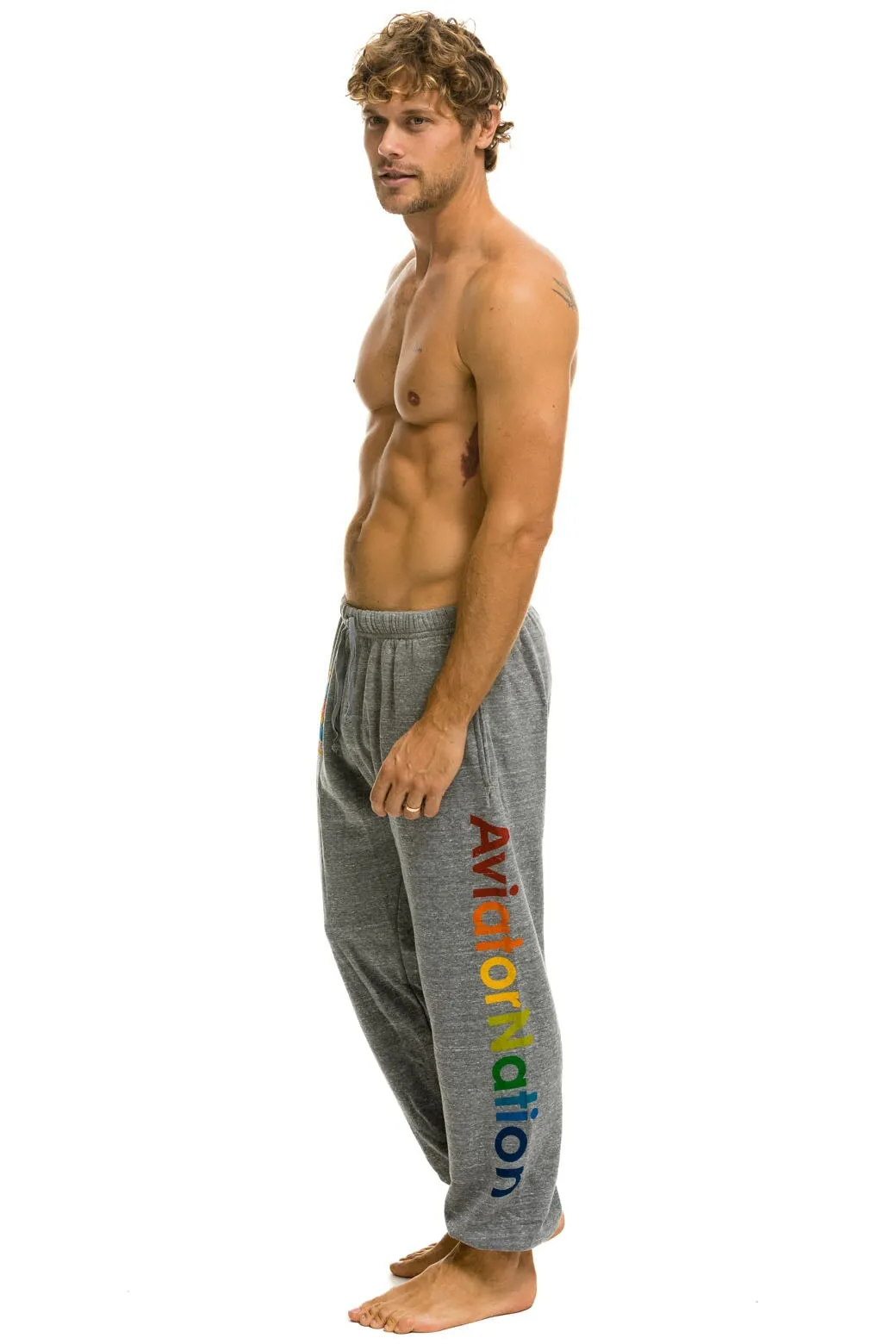 AVIATOR NATION SWEATPANTS - HEATHER GREY sold by Aviator Nation product image thumbnail 2