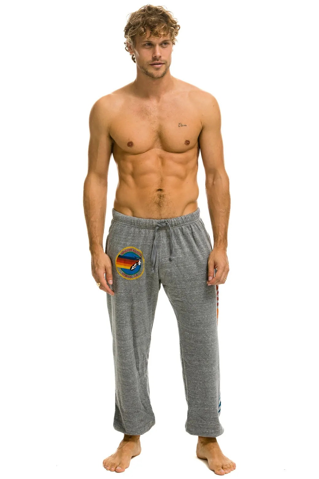 AVIATOR NATION SWEATPANTS - HEATHER GREY sold by Aviator Nation product image thumbnail 5