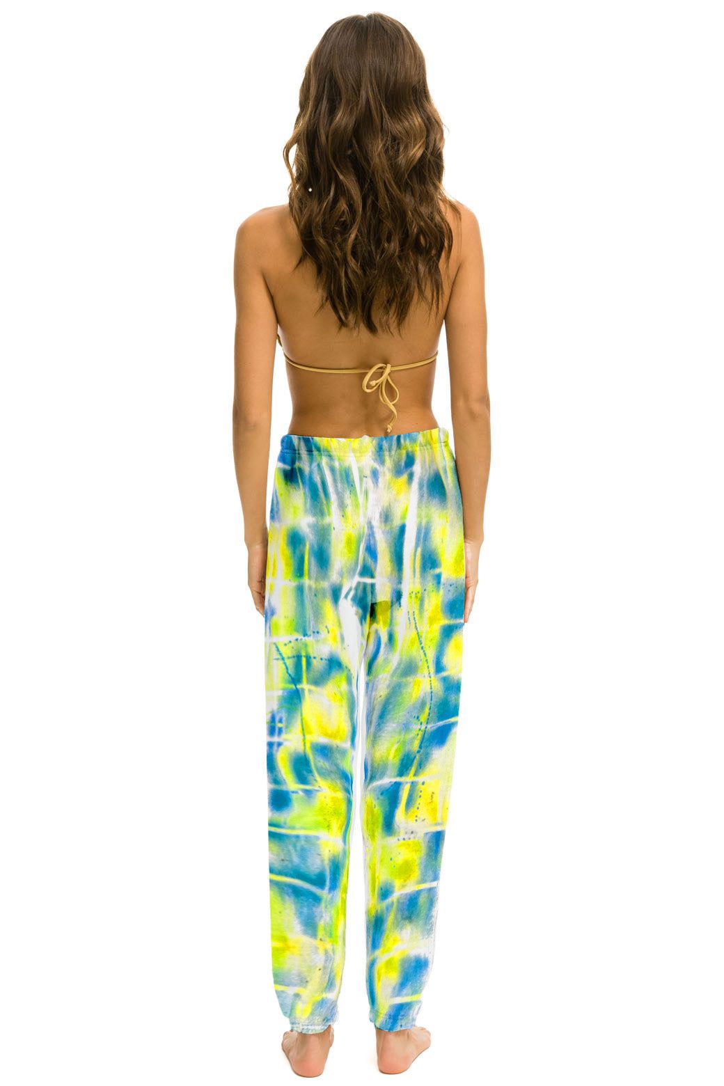 ARTIST COLLECTION SWEATPANTS - BLUE // GREEN GRID sold by Aviator Nation product image thumbnail 2