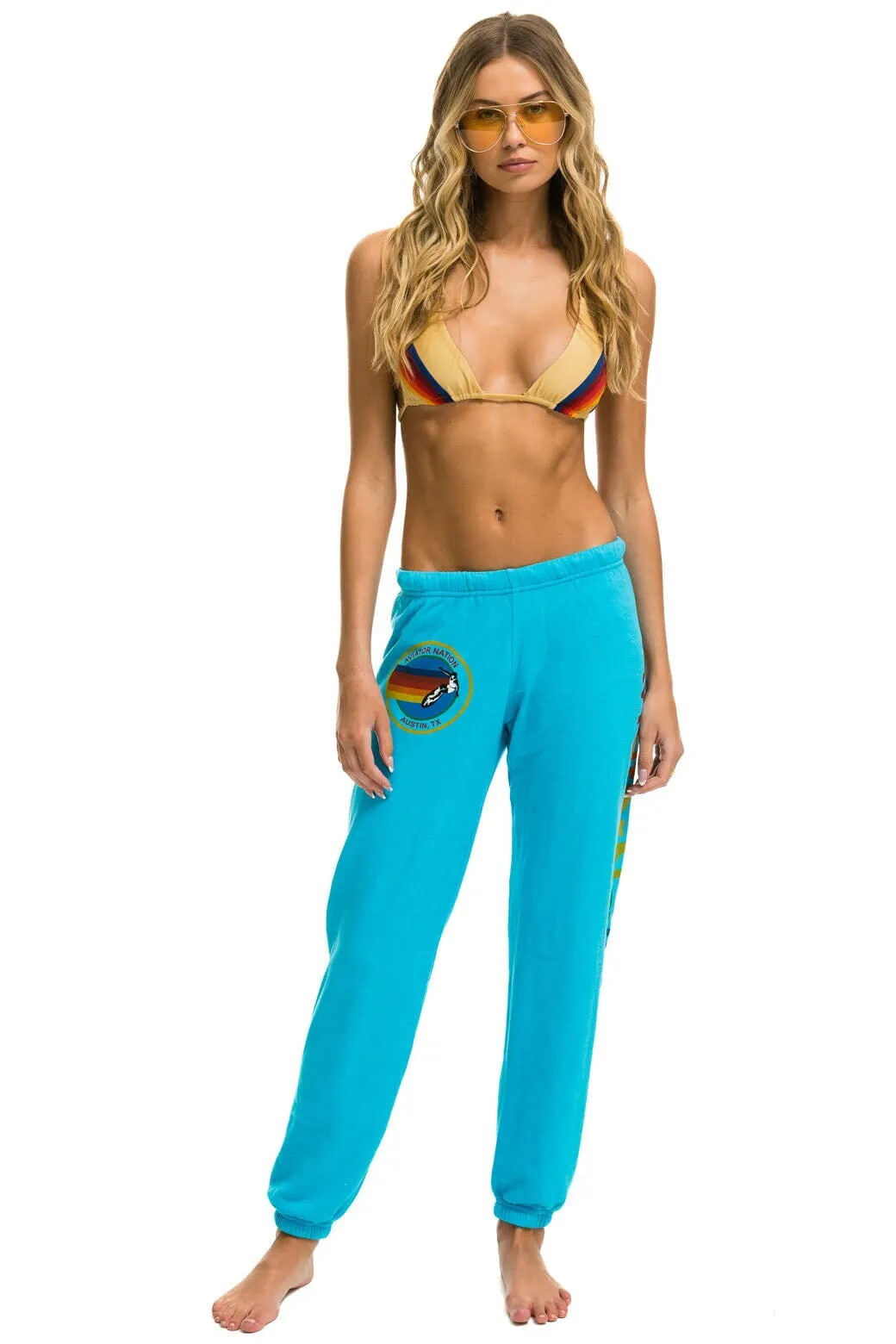 AVIATOR NATION AUSTIN SWEATPANTS - NEON BLUE sold by Aviator Nation