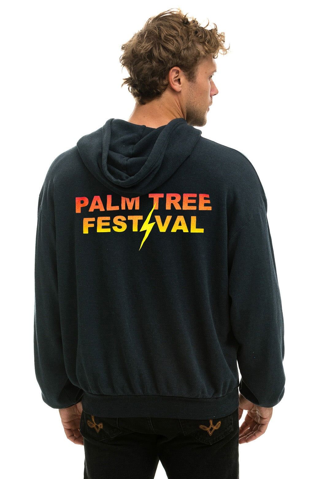 PALM TREE FESTIVAL ASPEN 2024 PULLOVER HOODIE RELAXED - CHARCOAL sold by Aviator Nation product image thumbnail 3
