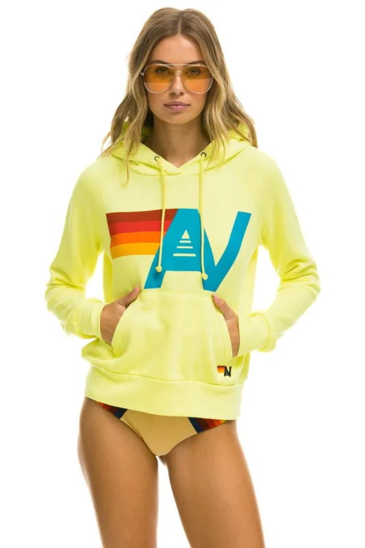 LOGO PULLOVER HOODIE - NEON YELLOW sold by Aviator Nation