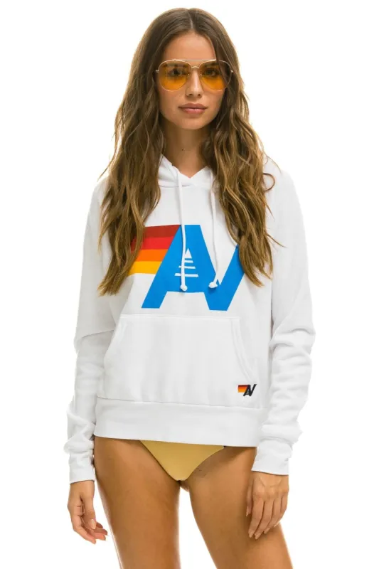 LOGO PULLOVER HOODIE - WHITE sold by Aviator Nation