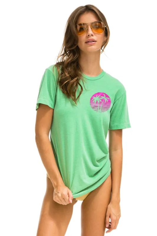 PALM TREE HAMPTONS 2023 CREW TEE SHIRT - MINT sold by Aviator Nation