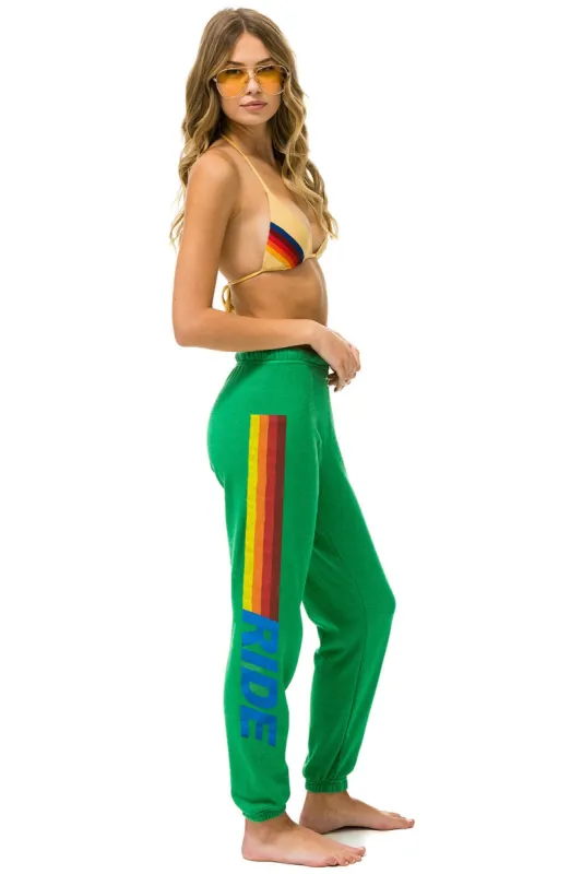 RIDE LOGO SWEATPANTS - KELLY GREEN sold by Aviator Nation