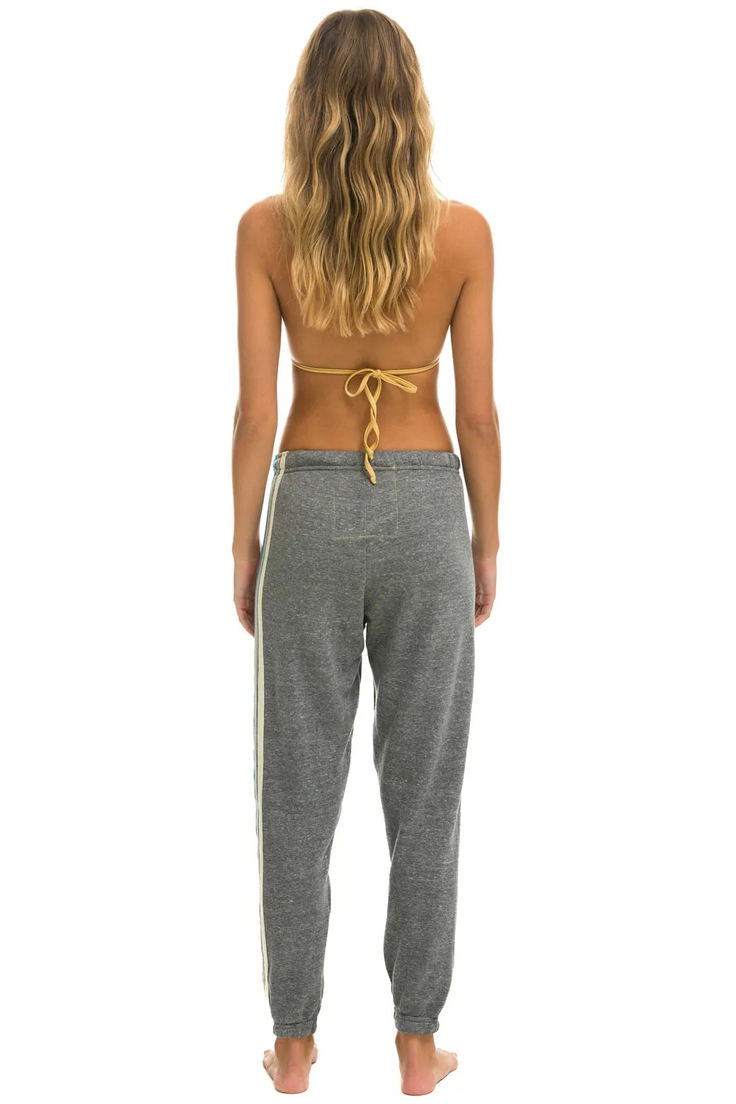 5 STRIPE SWEATPANTS - HEATHER GREY // USA sold by Aviator Nation product image thumbnail 4