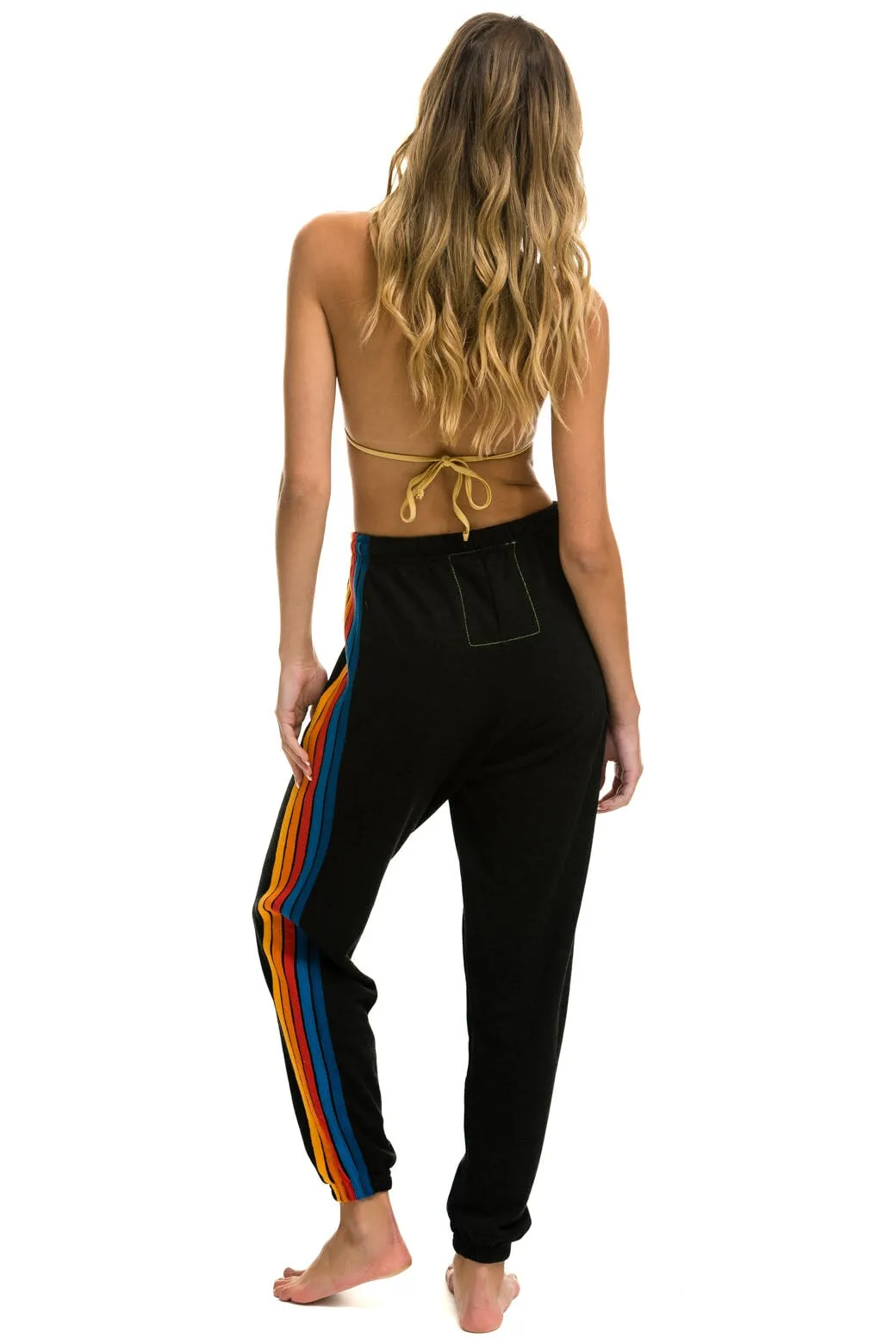 5 STRIPE SWEATPANTS - BLACK 2 sold by Aviator Nation product image thumbnail 4