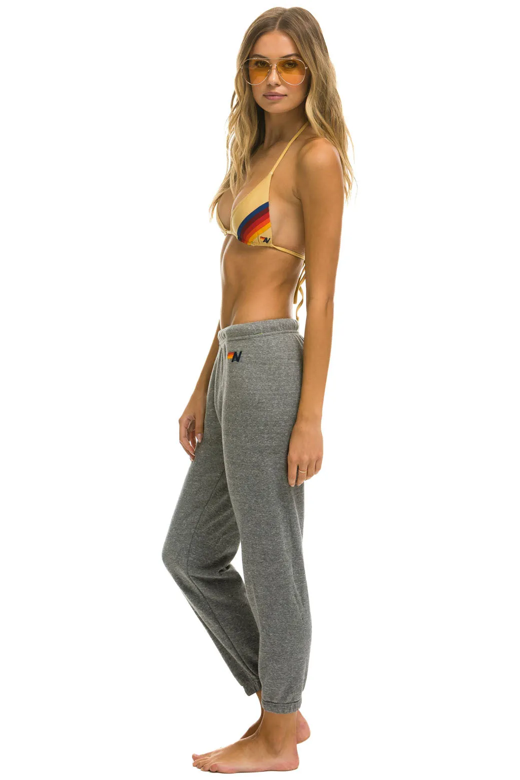 LOGO SWEATPANTS - HEATHER GREY sold by Aviator Nation product image thumbnail 4