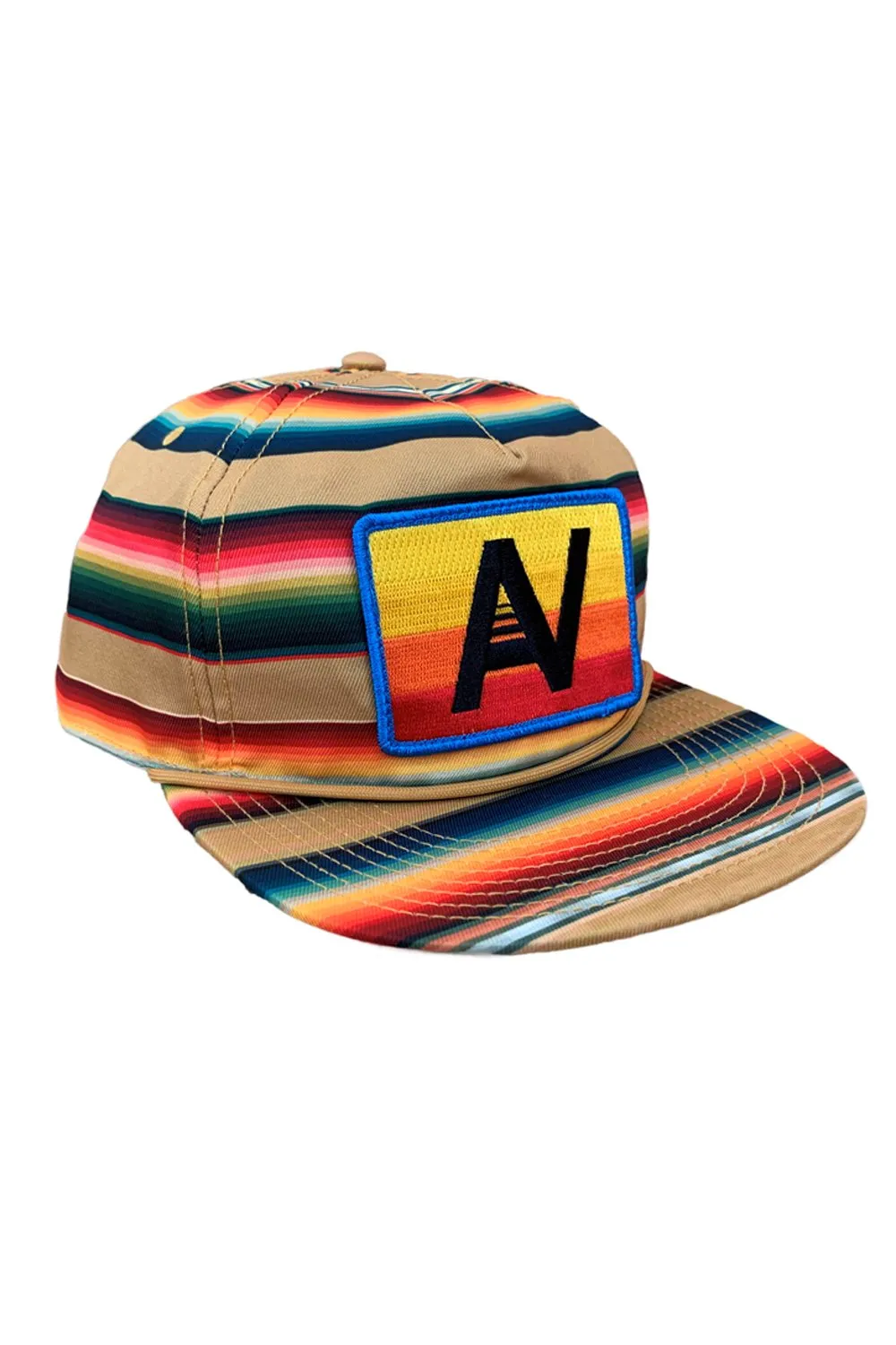 VINTAGE LOGO TWILL LOW-RISE TULUM TRUCKER HAT - LIGHT KHAKI sold by Aviator Nation