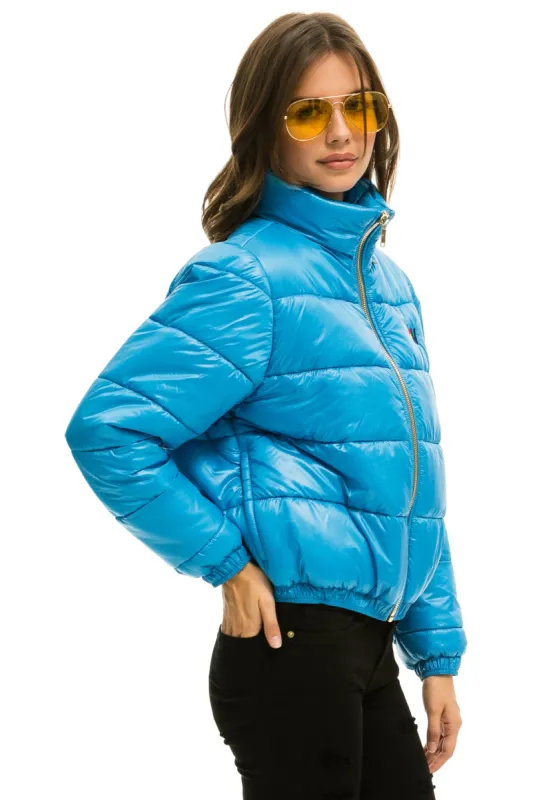 BOLT LUXE APRES PUFFER JACKET - GLOSSY OCEAN made by Aviator Nation