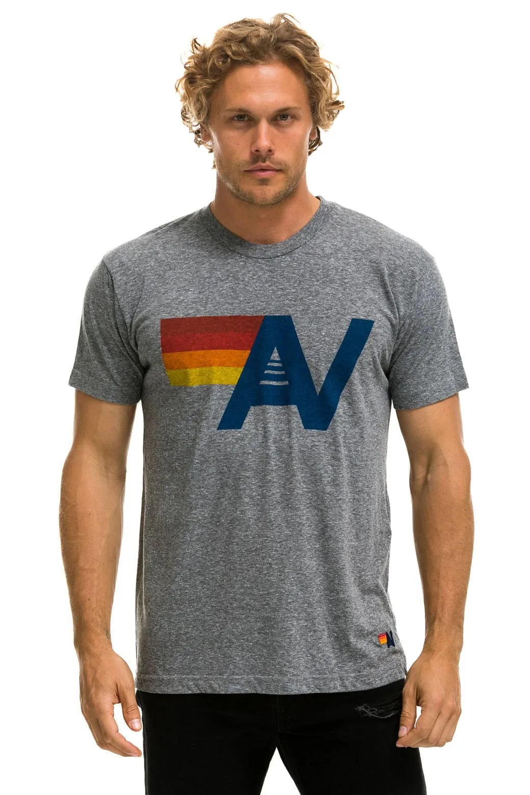 LOGO TEE - HEATHER GREY sold by Aviator Nation product image thumbnail 2