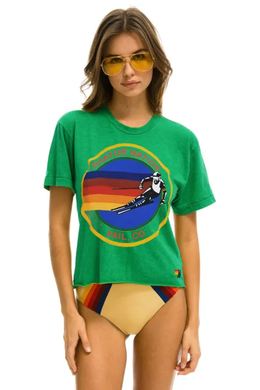 AVIATOR NATION VAIL BOYFRIEND TEE - KELLY GREEN sold by Aviator Nation