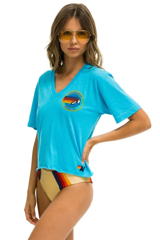 AVIATOR NATION VENICE SMALL CIRCLE - VNECK BOYFRIEND TEE sold by Aviator Nation