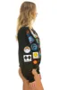 VINTAGE PATCH RELAXED CREW SWEATSHIRT - BLACK sold by Aviator Nation