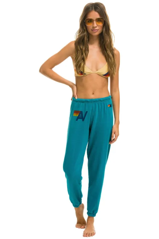 LOGO SWEATPANTS - TEAL sold by Aviator Nation