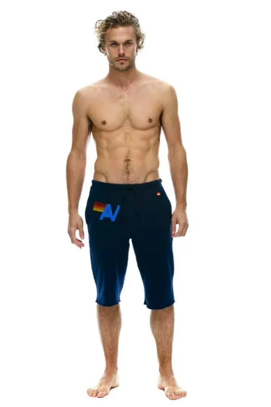 MEN'S LOGO SWEATSHORTS - NAVY sold by Aviator Nation