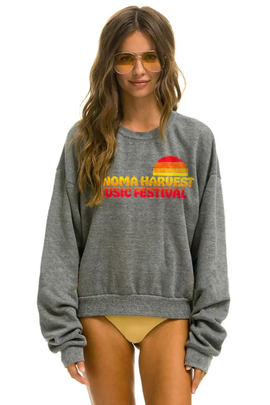 SONOMA HARVEST RELAXED CREW SWEATSHIRT - HEATHER GREY sold by Aviator Nation