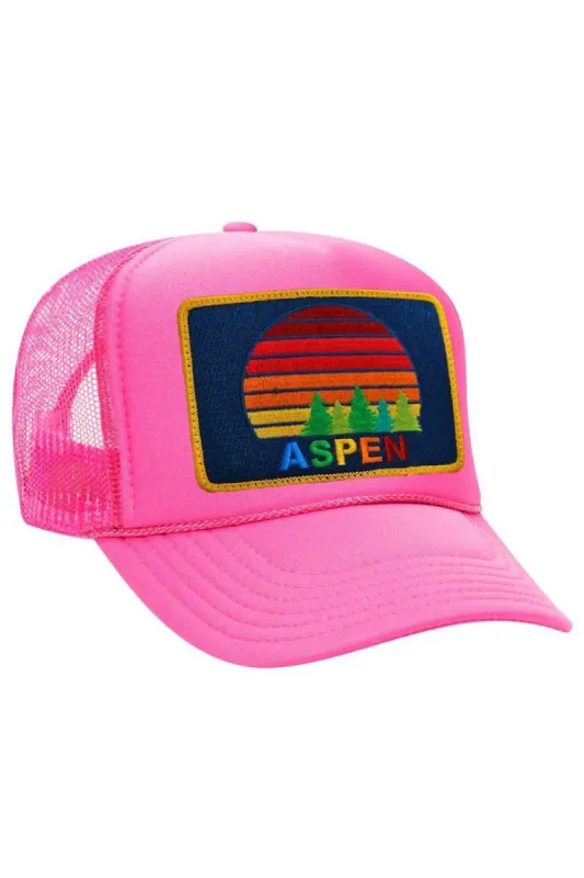 ASPEN SUNSET TRUCKER HAT sold by Aviator Nation
