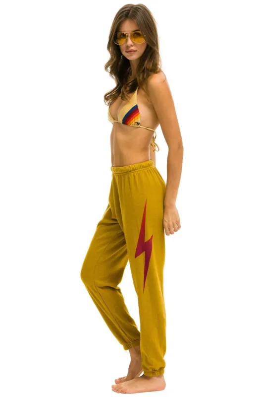 BOLT FADE SWEATPANTS - HONEY sold by Aviator Nation