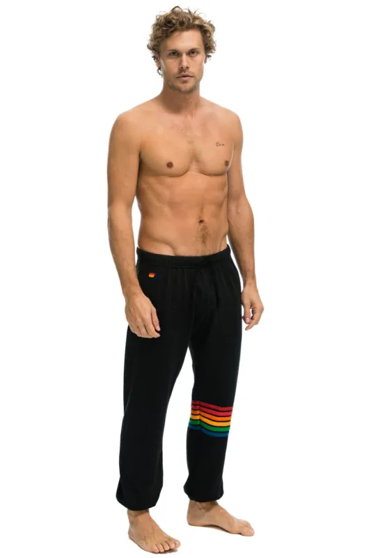 RETRO SWEATPANTS - BLACK sold by Aviator Nation