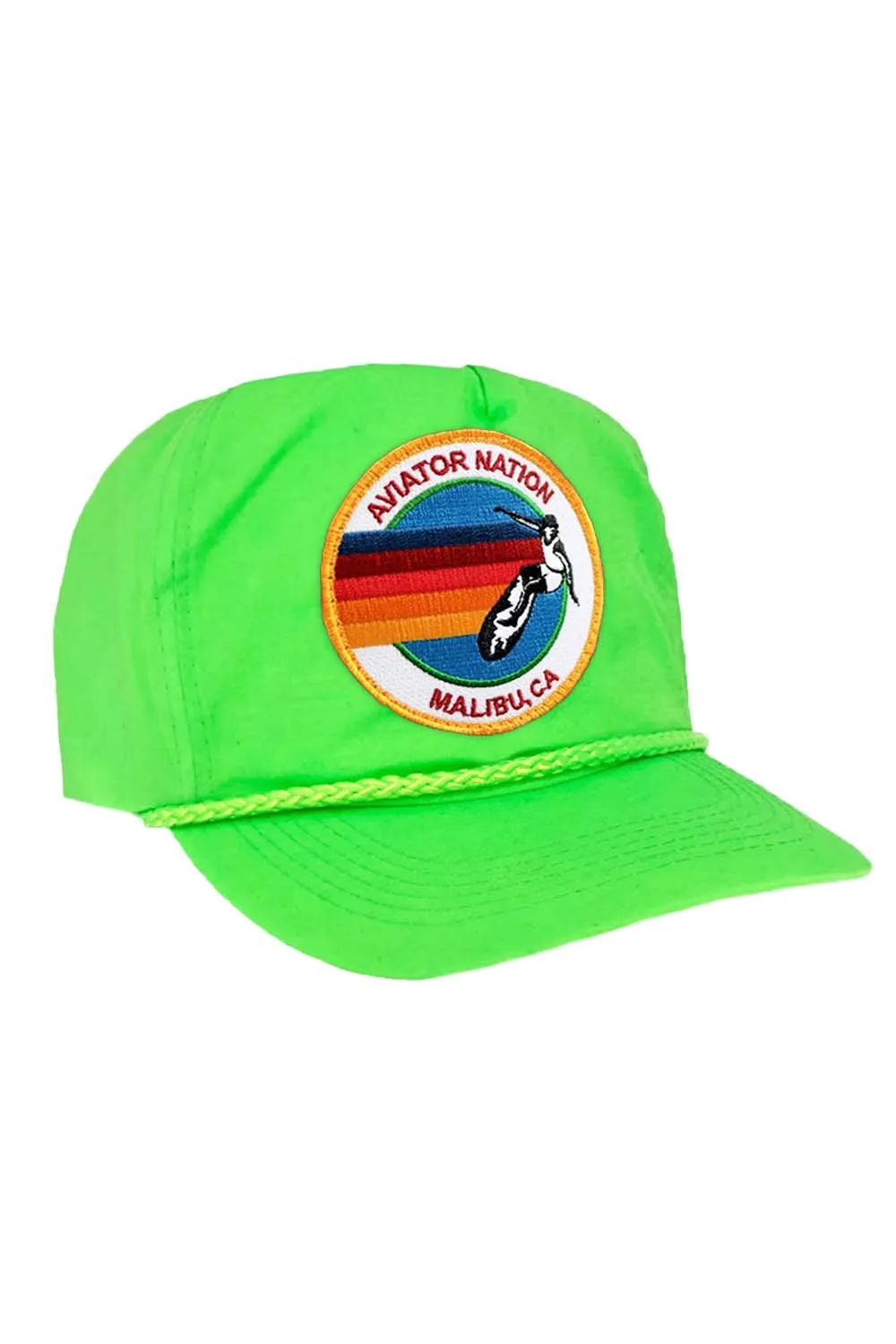 SIGNATURE MALIBU VINTAGE NYLON TRUCKER HAT sold by Aviator Nation product image thumbnail 2