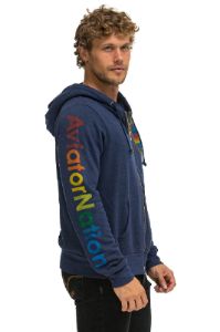 AVIATOR NATION MILL VALLEY ZIP HOODIE - NAVY sold by Aviator Nation