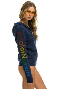 AVIATOR NATION MILL VALLEY ZIP HOODIE - NAVY sold by Aviator Nation