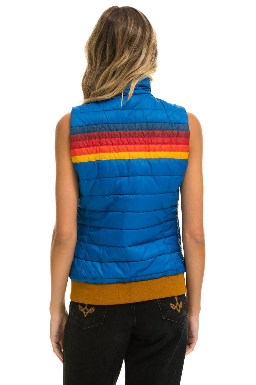 WOMEN'S 5 STRIPE VEST - SNORKEL BLUE sold by Aviator Nation product image thumbnail 3